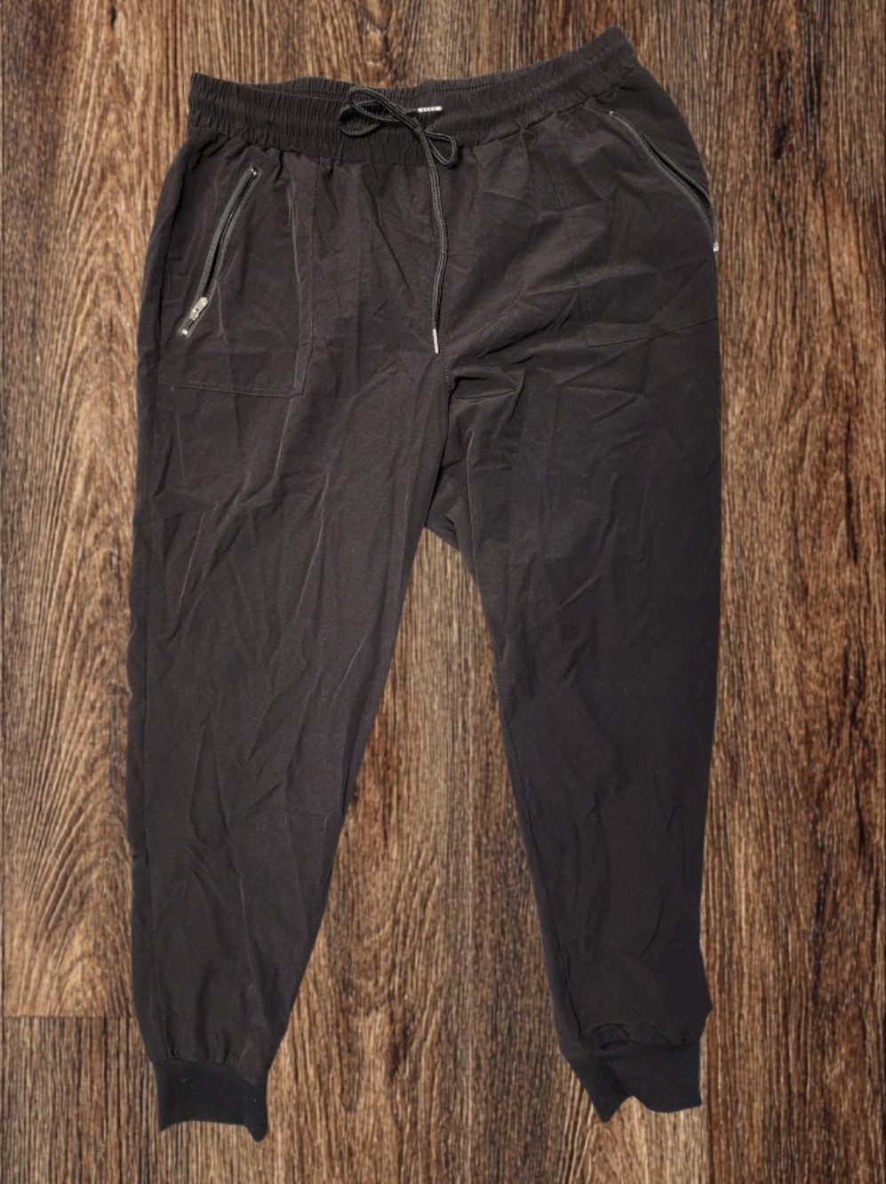 Women's Black Performance Jogger Pants 1X Plus Size